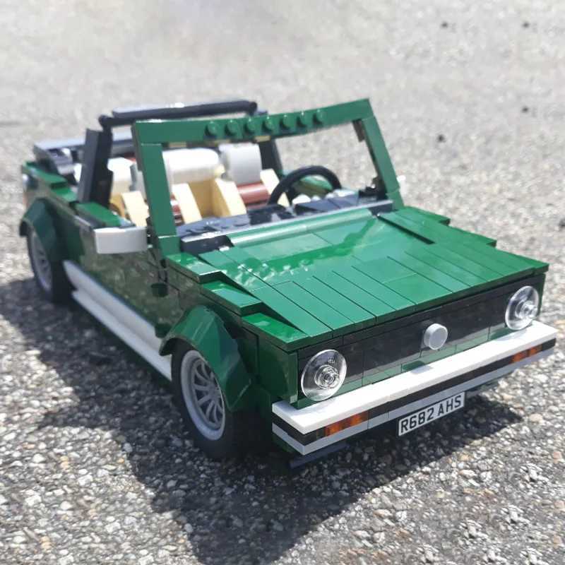 Blocks MOC Technical Car Golf MK1 Cabriolet Bricks Set 10242 MINI Cooper Building Blocks Assemble Bricks Vehicle Model ToysL240118