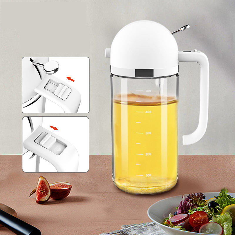 Cooking Utensils New Oil Sprayer Bottle With Handle Connts Dispenser Soy Sauce Dispensing Container Kitchen Tool Kitchenware FMT2117