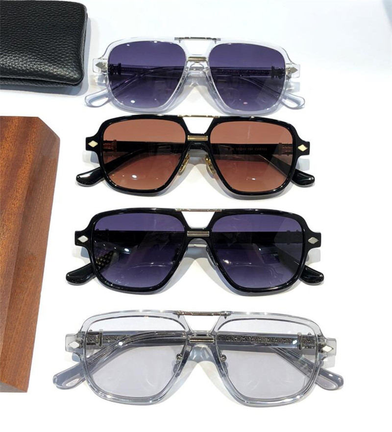 Nuovi occhiali da sole pilota dal design alla moda 8193 montatura in acetato con montatura retrò, stile squisito ed elegante pieno di occhiali protettivi UV400 di alta qualità artistica