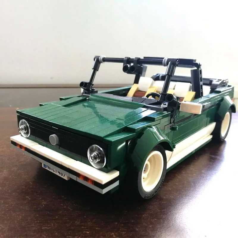 Blocks MOC Technical Car Golf MK1 Cabriolet Bricks Set 10242 MINI Cooper Building Blocks Assemble Bricks Vehicle Model ToysL240118