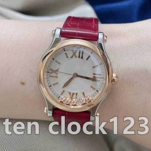 Titta på Designer Watches Women's Fashion 904 rostfritt stål kvarts elektronisk vattentät safir kvinnors klocka