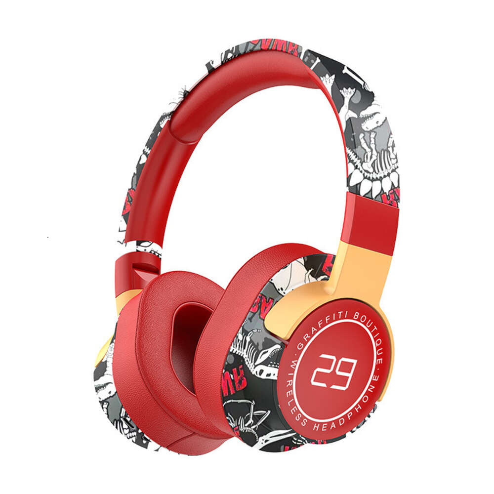 Casque d'écoute Bluetooth sans fil, casque d'écoute populaire transfrontalier, musique, chic chinois, Tuya, basses lourdes, stéréo, oreille complète