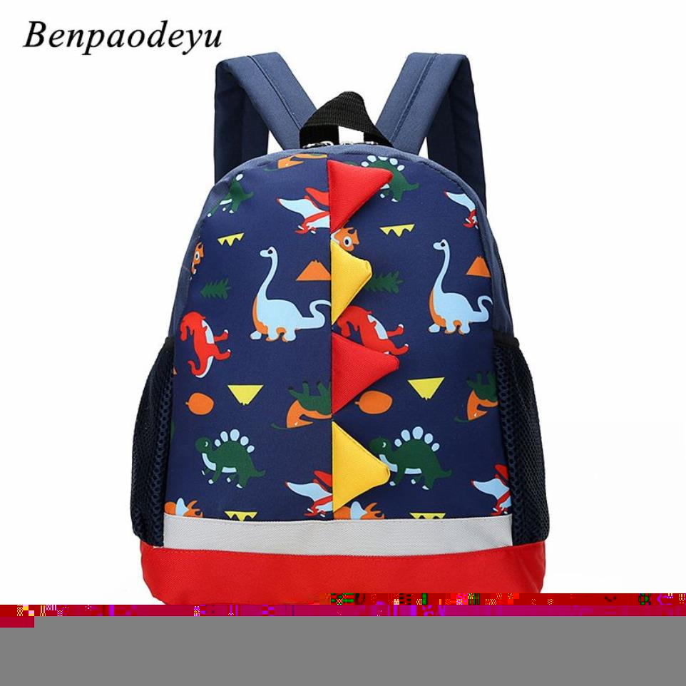 Nova chegada crianças saco bonito dos desenhos animados dinossauro crianças sacos de jardim de infância mochila pré-escolar para meninos meninas sacos de escola do bebê 3-4-6 yea231p