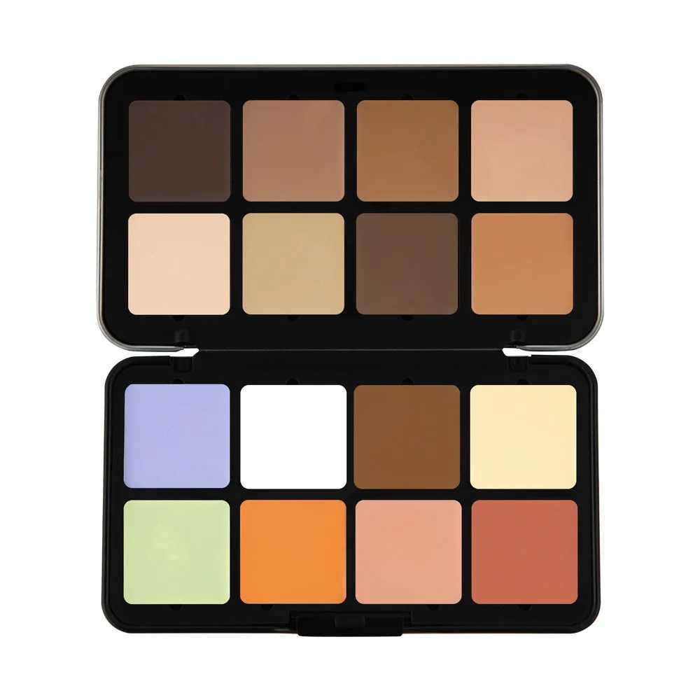 Correcteur 12 couleurs correcteur ensemble naturel défaut éclaircissant surligneur 16 couleurs imperméable visage contour crème palette personnalisée