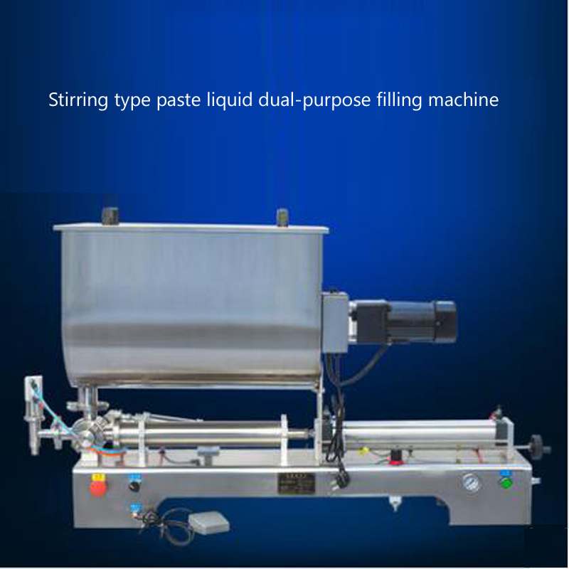 Máquina de enchimento de mistura semiautomática em forma de U, mel, molho de tomate, pasta de creme, máquina de enchimento