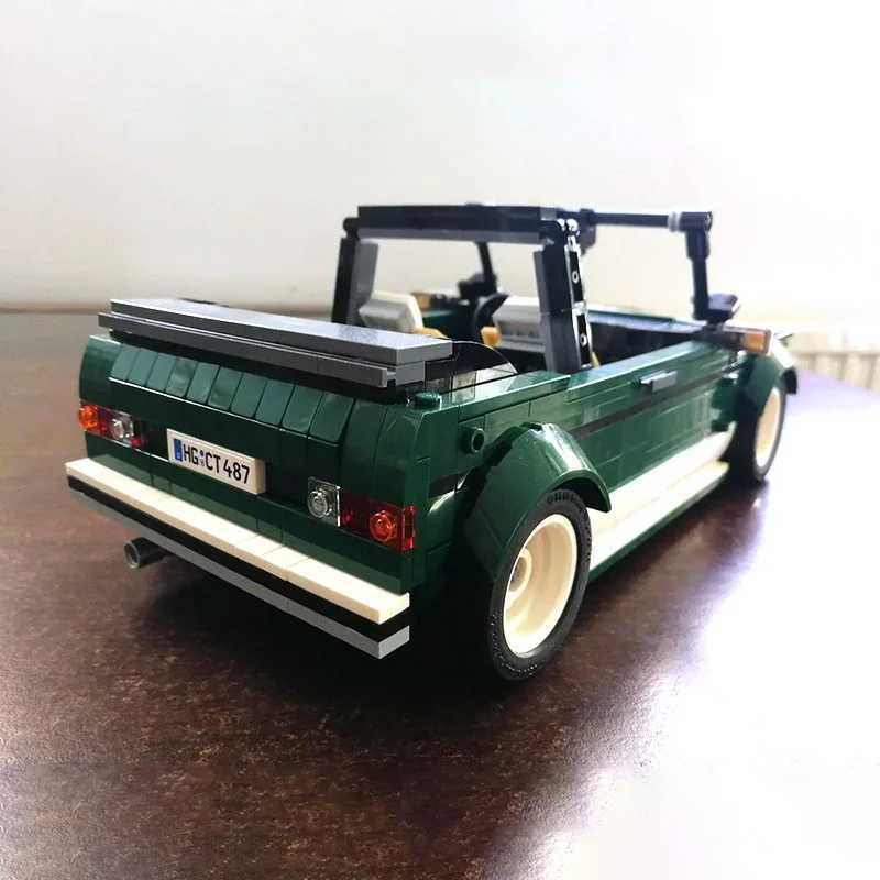 Blocks MOC Technical Car Golf MK1 Cabriolet Bricks Set 10242 MINI Cooper Building Blocks Assemble Bricks Vehicle Model ToysL240118