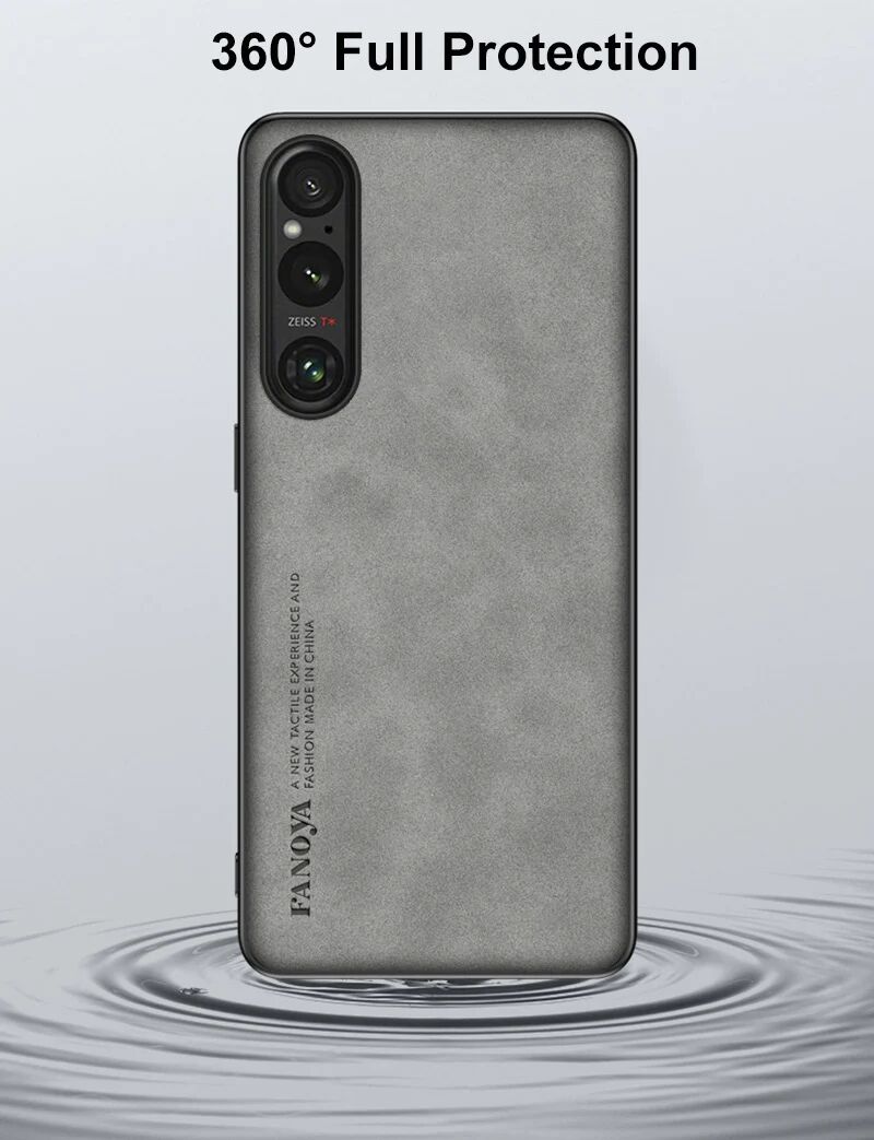 Matte Leather For Sony Xperia 1 V 5 10 IV 1V 5V Case Hard Back Protection Cover
