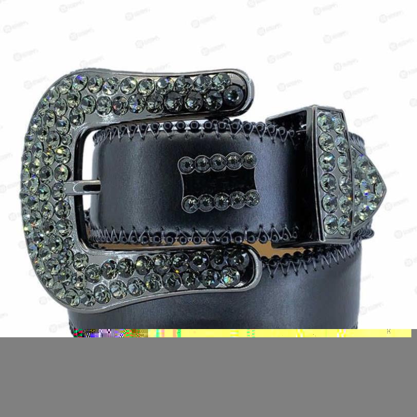 2021 مصمم حزام BB Simon Belts للرجال النساء اللامع حزام الماس Black257U