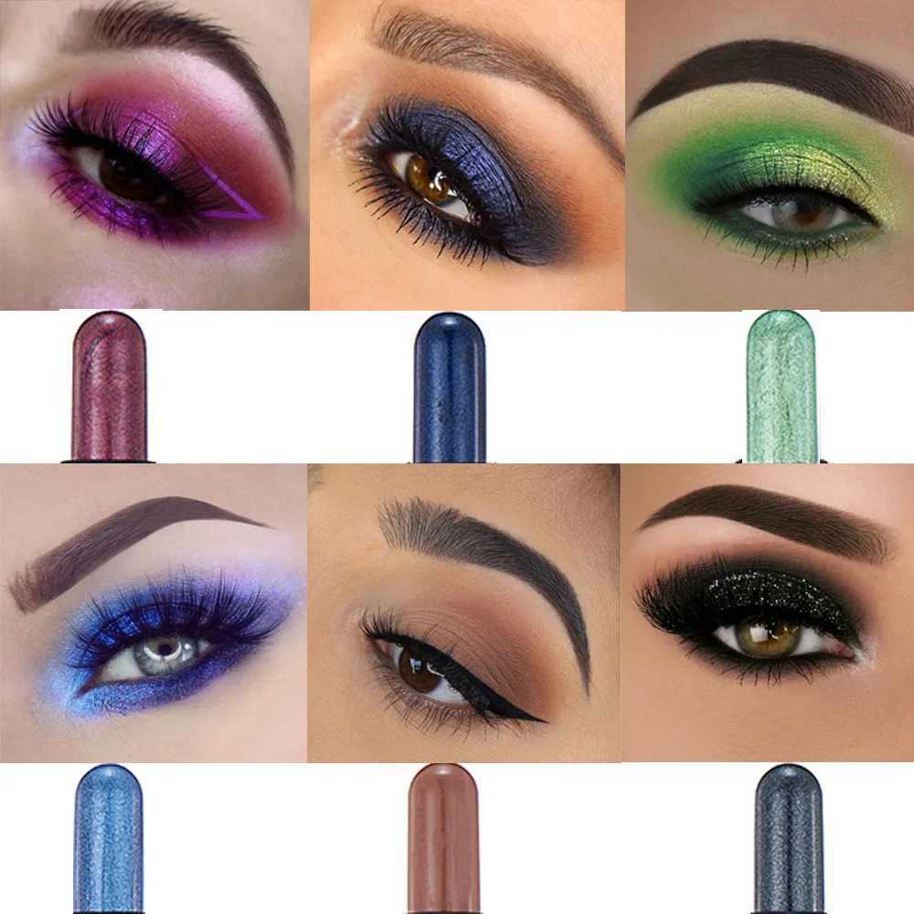 Eye Shadow Blue Double Head Glitter Eye Shadow Stick Matte Eyeshadow Makeup Waterproof Sexig Shimmer Cosmetics Beauty Eyes Makeup Tooll231115