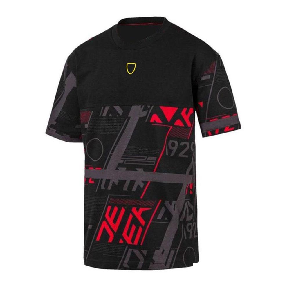 Vestuário de motocicleta 2023 F1 T-Shirt Forma 1 Equipe Co-Marcada Camisetas Fãs de Corrida Moda Confortável Manga Curta Camiseta Verão M Ot9R7