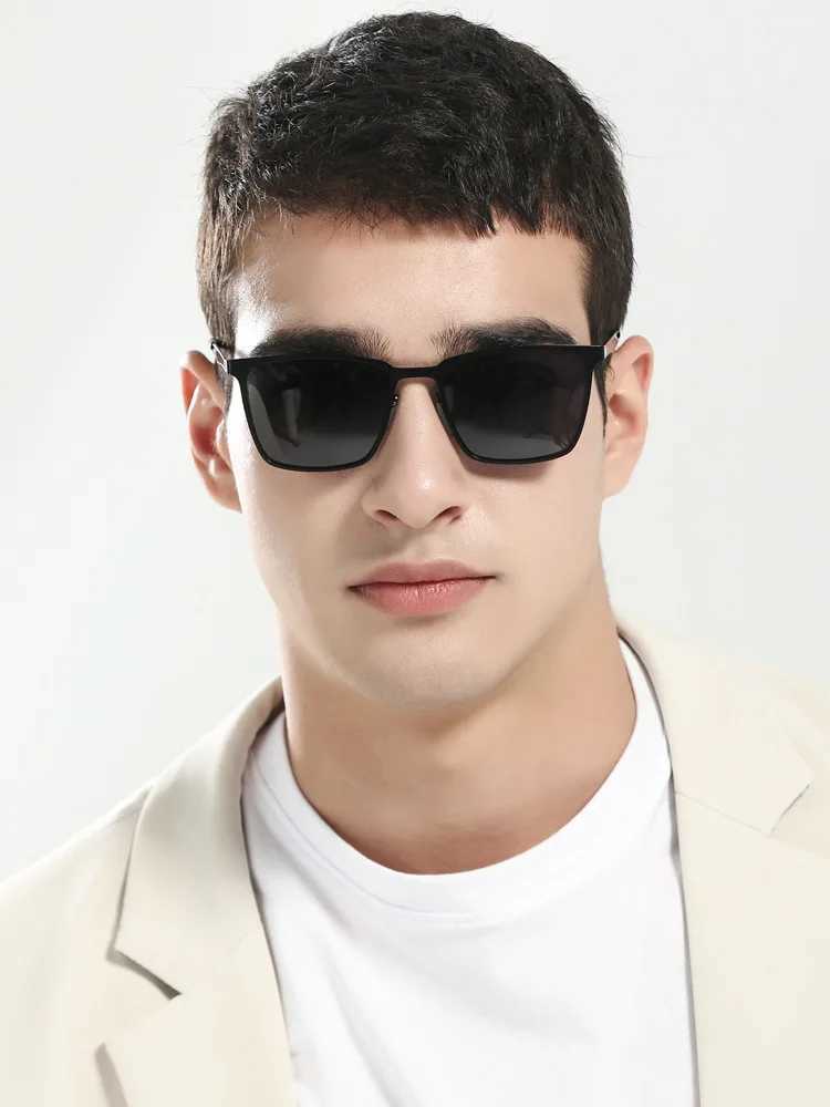 Sunglasses ZXWLYXGX Brand Design Classic Polarization Sunglasses for Men and Women Driving Square Frame Fashion Sunglasses for Mens Goggles Gafas De SolL240407