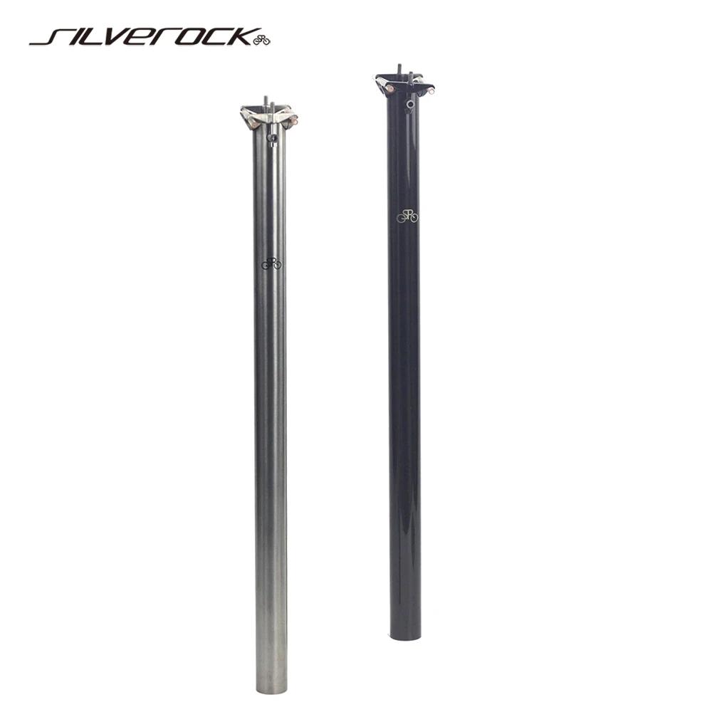 Posts SILVEROCK SRSP002 TItanium Seatpost 31.8mm 33.9mm 34.9m x 600mm for BROMPTON BIRDY JAVA Folding Bike Seat Tube Post