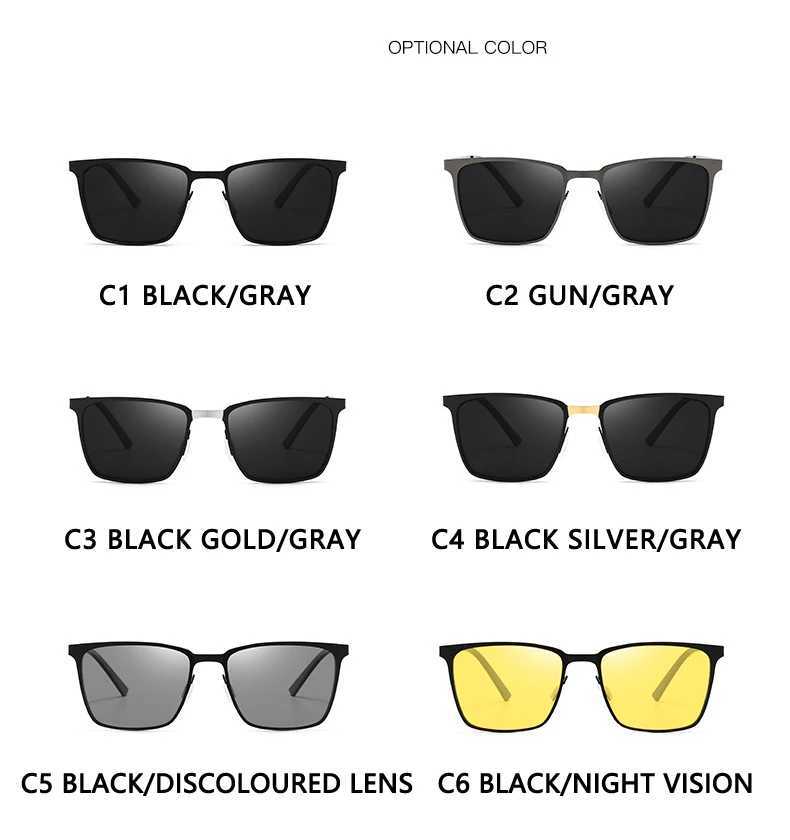 Zonnebrillen ZxWlyxgx merkontwerp klassieke polarisatie zonnebril voor mannen en vrouwen die vierkante frame mode zonnebril voor herenbril gafas de soll240403