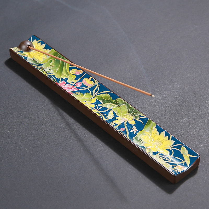 Incense Stick Holder Fragrance Lamps Ceramics Incense Burner Ash Catcher Tray Home Decoration Censer Tools