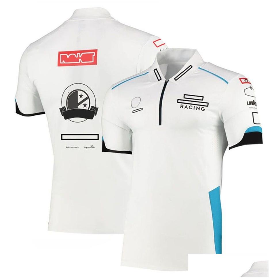 Motorcycle Apparel F1 Racing Shirt T-shirt Forma 1 T-shirts à manches courtes Sport Été Tops secs Suit Suit en Jersey Plus Taille Drop Ottzg