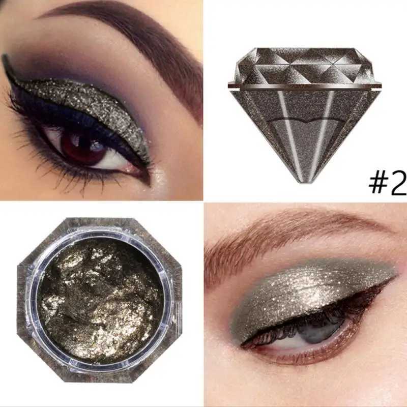 Sombra de olho diamante líquido sombra de olho brilho em pó shimmer metálico única cor sombra cosméticos paleta de sombra olho maquillajel231115