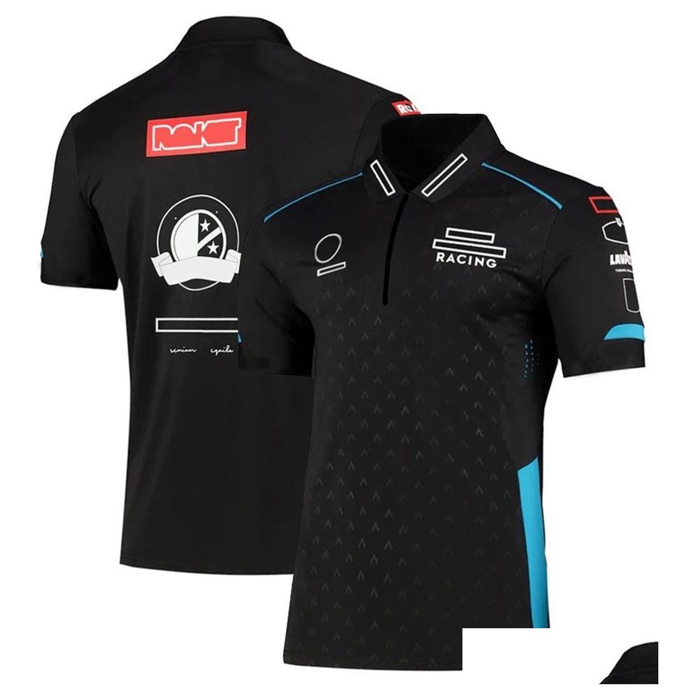 Motorcycle Apparel F1 Racing Shirt T-shirt Forma 1 T-shirts à manches courtes Sport Été Tops secs Suit Suit en Jersey Plus Taille Drop Ottzg