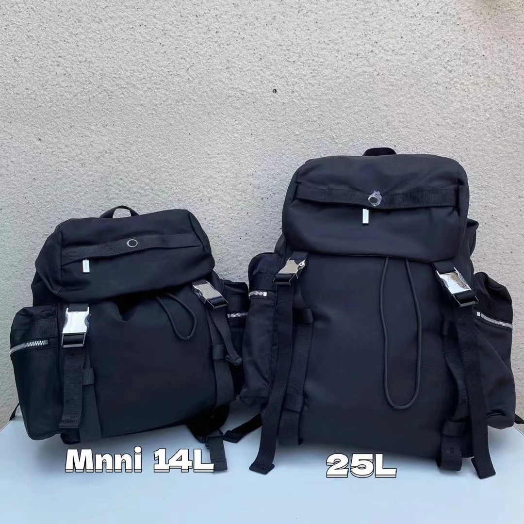 Backpack di Lu Yoga Bag Designer Backpack 25L e 14L di sport esterni di grandi dimensioni Wounderlust Woundergust Bot con logo