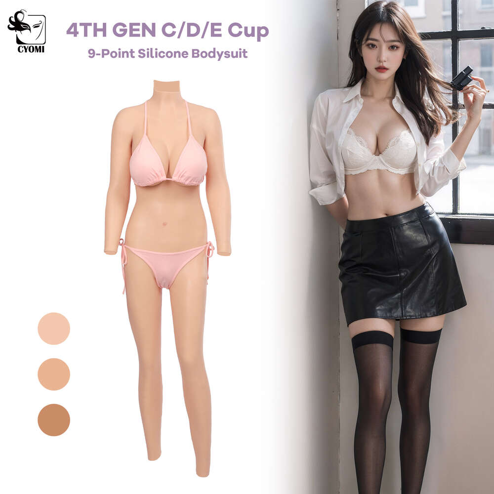 Costume Accessories Fake Boobs Silicone Bodysuit Realistic Vagina Breast Form Artificial Big Chest Tits Sissy Transgender Cosplay Costumes