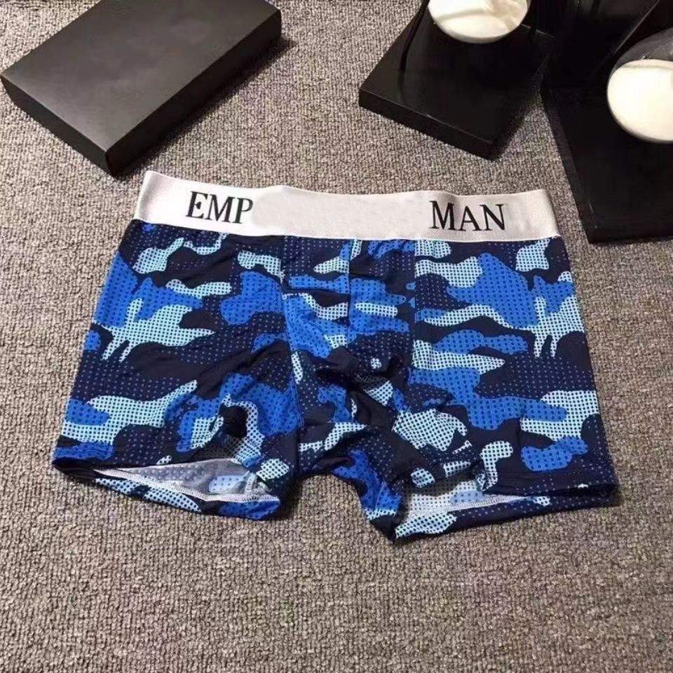 Sexy Boxer Mens Underwear Camouflage Lingerie thin Panties Comfortable breathable Boxers Underpants media post free Designer Apparel