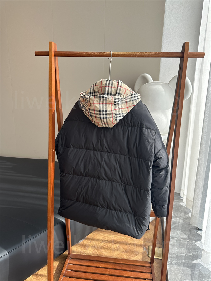 Heren designer jassen Luxe pufferjack Winterparka Damesparka's Donsjack voor koppels Paar dikke warme jassen Tops Dubbelzijdig geruit donsjack voor mannen en vrouwen