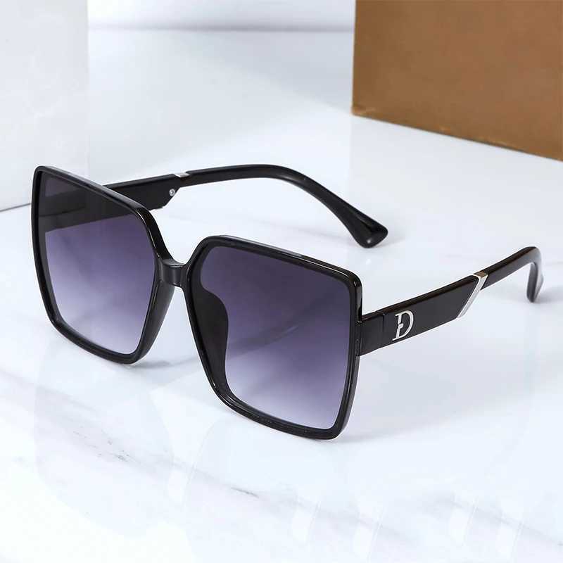 Sunglasses Letter D Sunglasses For Women Men Brand Design Luxury Square Frame Popular Retro Sun Glasses Fashion Vintage Male Eyewear 2023 YQ240120