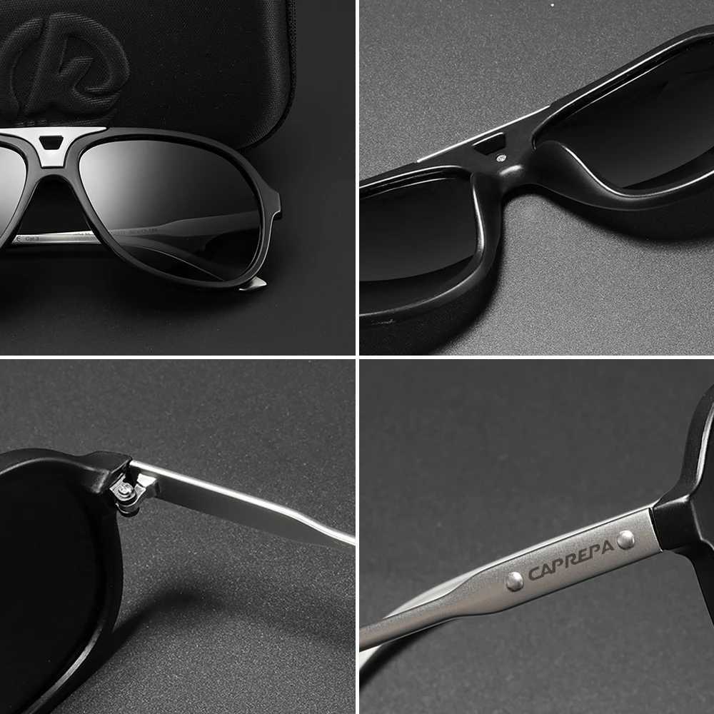 Sunglasses Cool black Brand Pilot Sunglasses Polarized Sports Driving eyewear Alloy Party Sun Glasses Men Mirrored lens UV400 YQ240120