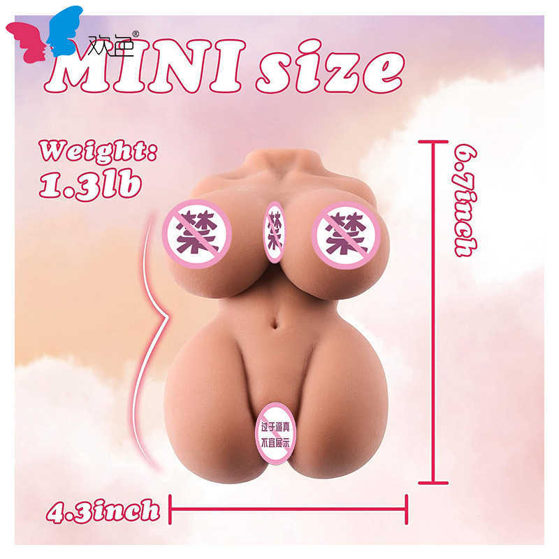 A Half body silicone doll Huan Se New Explosive Breast Body Inverted Silicone Solid Doll Aircraft Cup Men's Masturbation Equipment Sexual Products 9P15