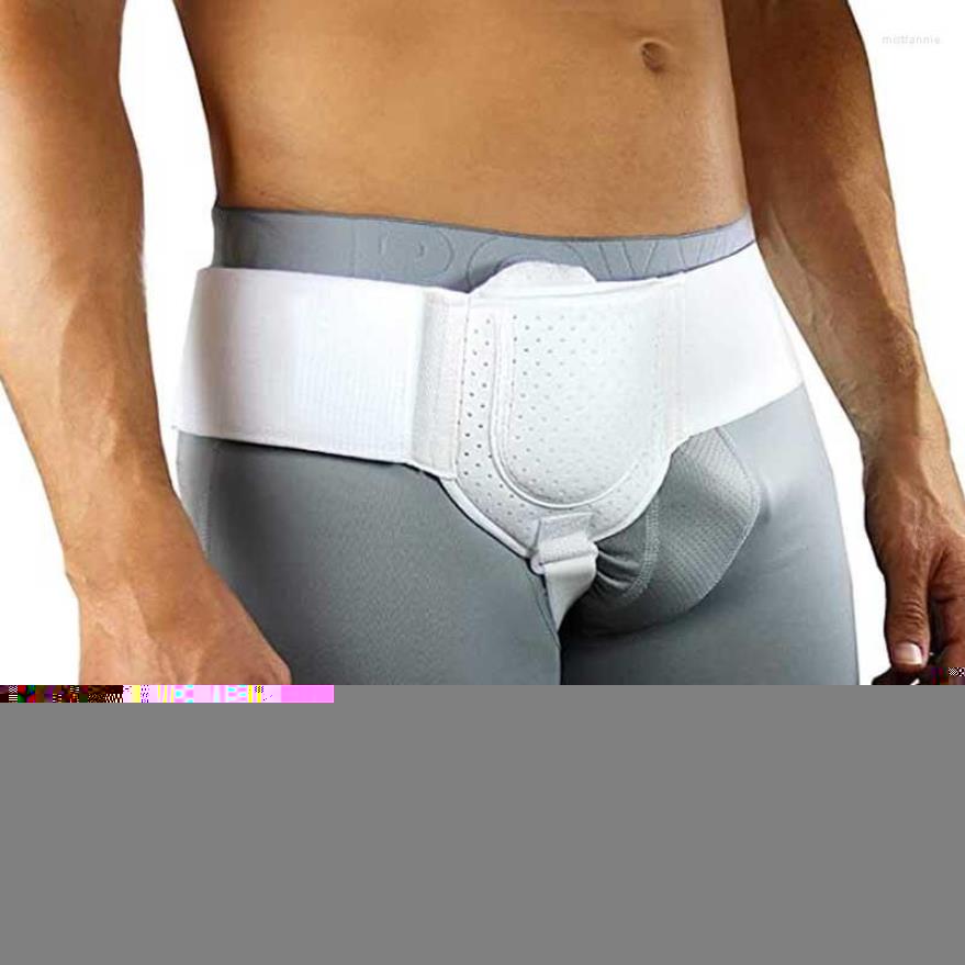 Courroies de ceinture de hernie adulte pour soutien inguinal ou sportif, sangle de récupération de soulagement de la douleur avec 1 coussin de compression amovible 288x