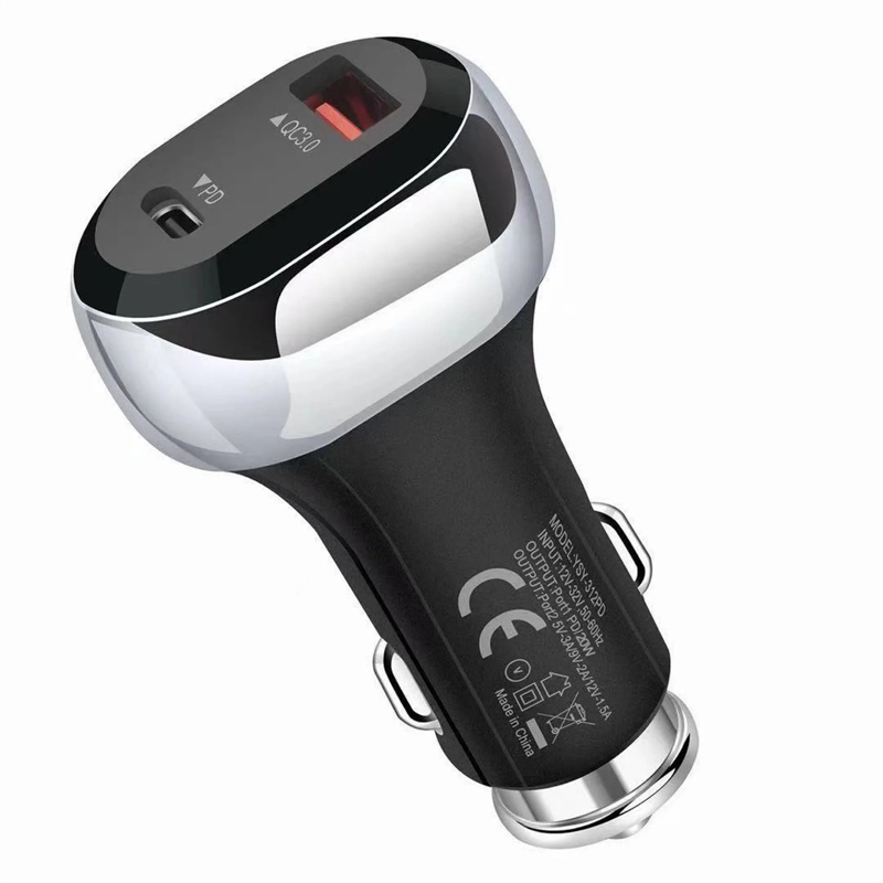 Chargeur rapide 38W sortie 20W PD chargeur de voiture USB QC3.0 chargeur rapide