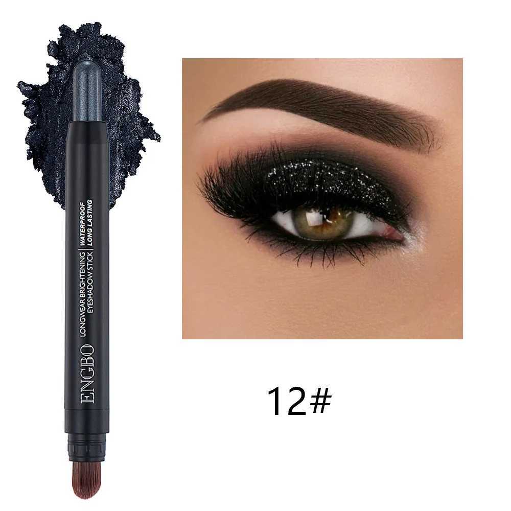 Eye Shadow Blue Double Head Glitter Eye Shadow Stick Matte Eyeshadow Makeup Waterproof Sexig Shimmer Cosmetics Beauty Eyes Makeup Tooll231115