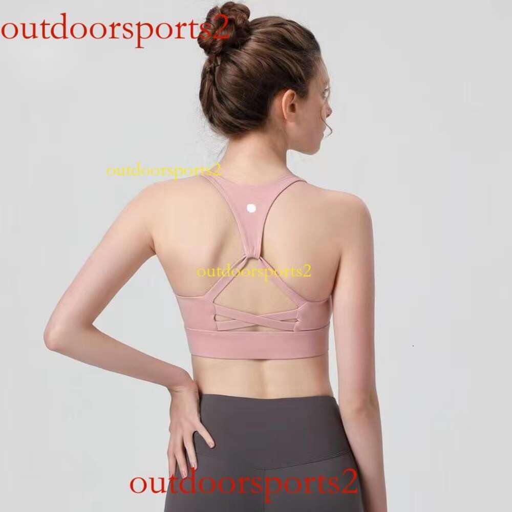 luluyoga- Sous-vêtements de sport personnalisés à sangle unique Goutte d'eau sexy beauté dos soutien-gorge de yoga résistant aux chocs Fitness