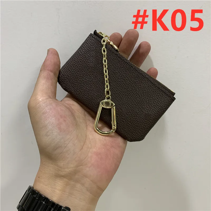 Key Pouch Key Chain Wallet Mens Pouch Key Wallet Card Holder Handbags Leather Card Chain Mini Wallets Coin Purse K05 00856261F