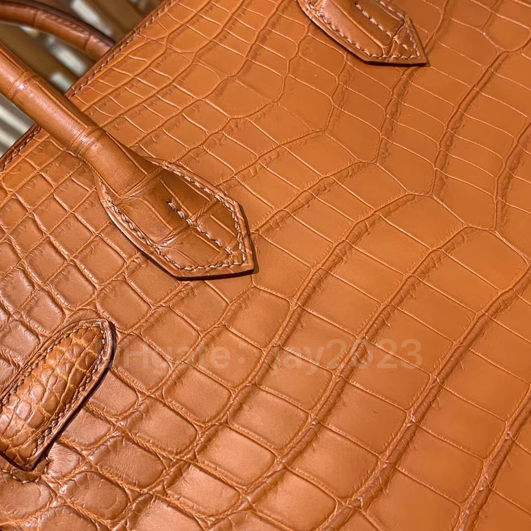 10S Classic Designer Bag Bag Bag Bag Bag Noble Morted America Crocodile Leather All Handmade Original All HardwareHandbag