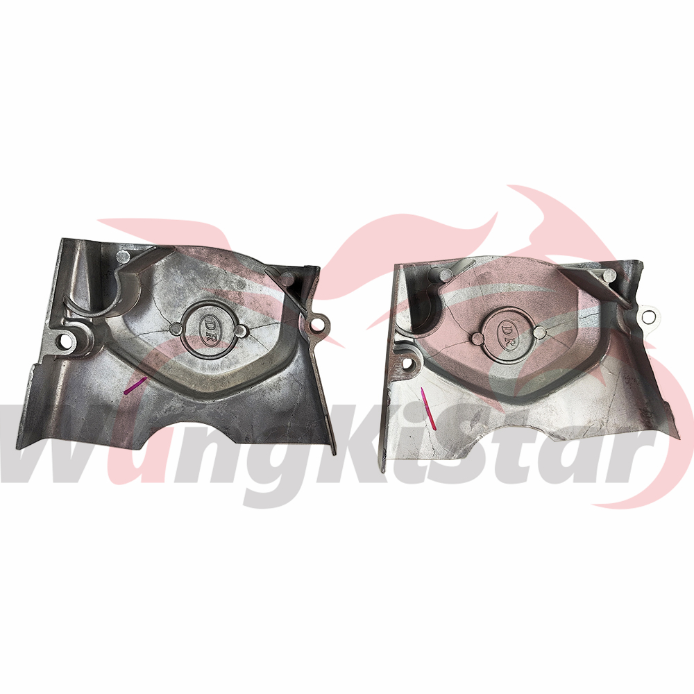 Tampa da caixa da corrente da roda dentada dianteira do motor esquerdo da motocicleta protege capas cromadas pretas para Honda JD100 JD110 48Q JH70 90-4 50cc 70cc 90cc 110cc 125cc Dirt Pit Bike Buggy