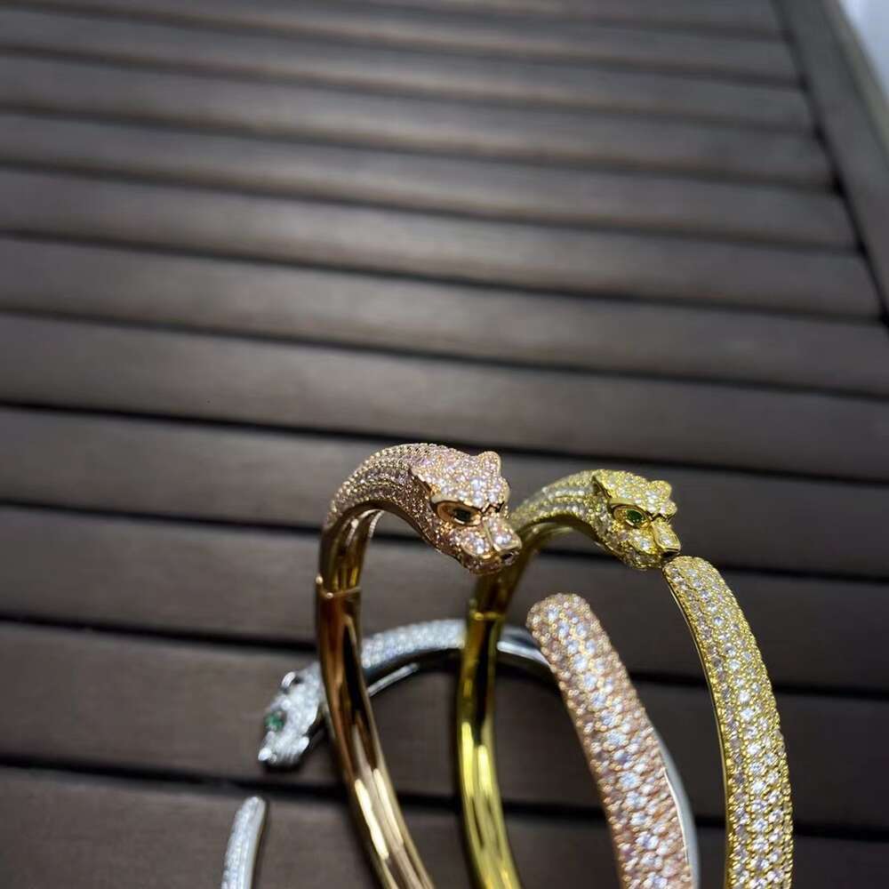 Couples tête de léopard édition haute version, bracelet personnalisé à la mode pour femmes, coffret cadeau léger et design de niche