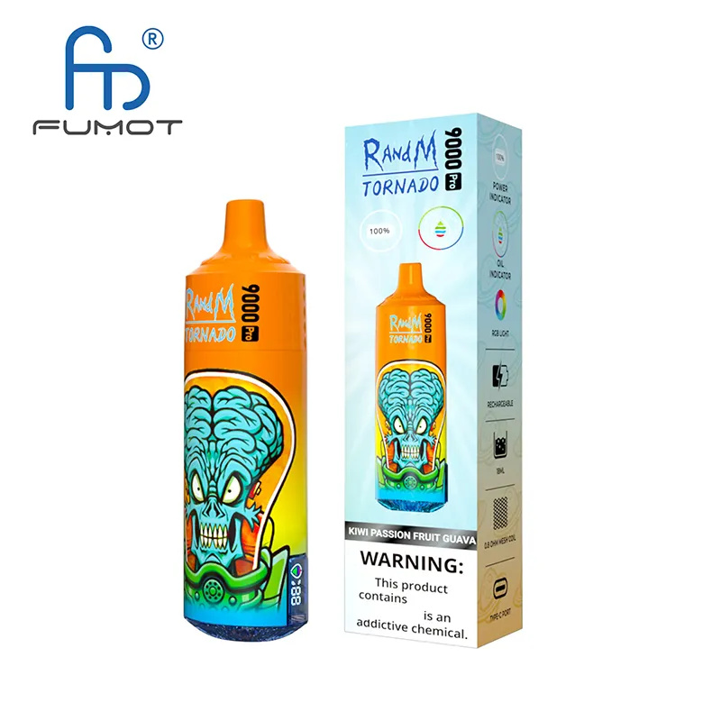 Original Fumot RandM tornado 9000 pro 9K puffs disposable vape Electronic cigarette mesh coil 