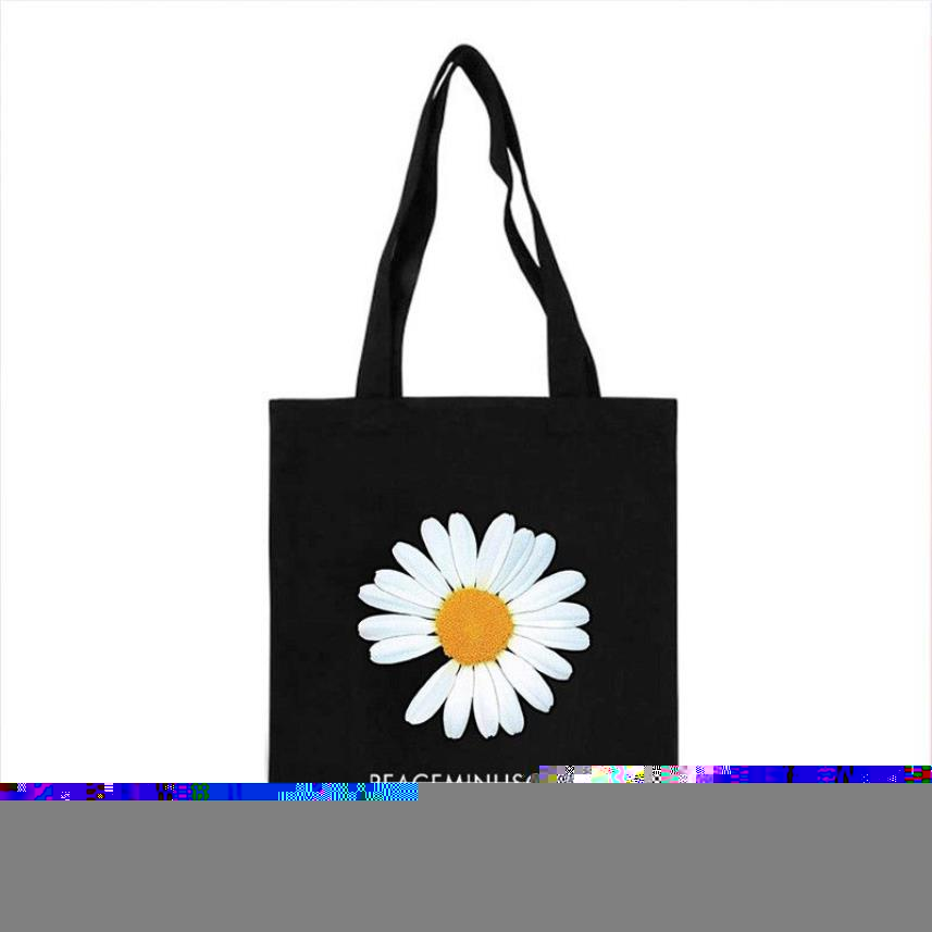 KPOP G-Dragon Daisy Stampa PEACEMINUSONE Borsa la spesa Borsa la conservazione della protezione ambientale Borsa studenti Grande capacità FH598 20091290c