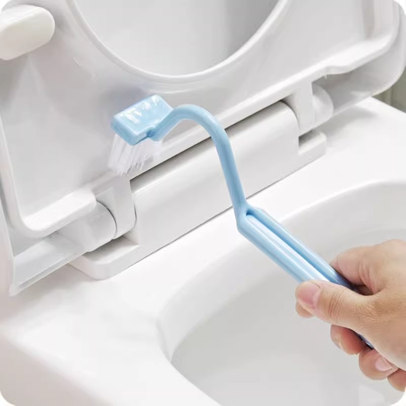 V-shaped Toilet Brush Small Toilet Brush No Dead Corner Cleaning Brush The Household Bathroom Artifact Can Turn The Toilet Elbow Z106