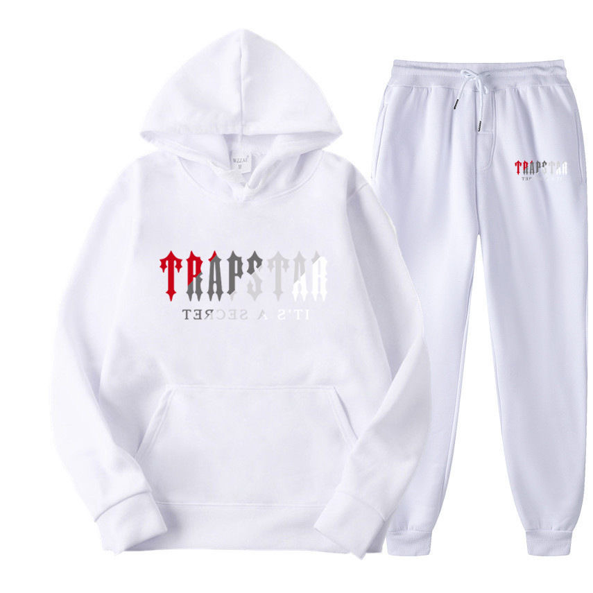 Tracksuit Mens Black Trapstar 까마귀 트랙 슈트 트랩 스타 달리기 농구 스포츠웨어 디자이너 까마귀 남성 후드 티와 바지 느슨한 기술 남자 여성 긴 소매복