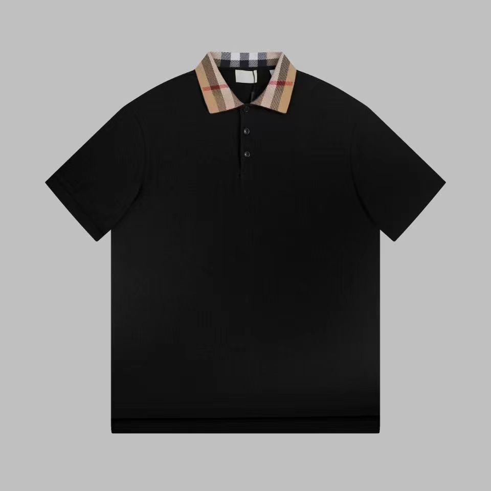 2024SS Projektantka koszulka polo luksusowy luksusowy polo casual męski liter z wydrukowane haftowane modne mody High Street Men's T-Shirt UK Rozmiar S-xl