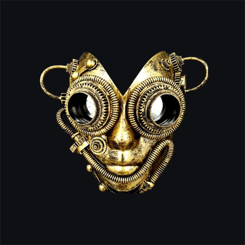 Steampunk solglasögon unisex retro roliga masker bronsfärg originalitetsglasögon för mode maskerad fest halloween glasögon