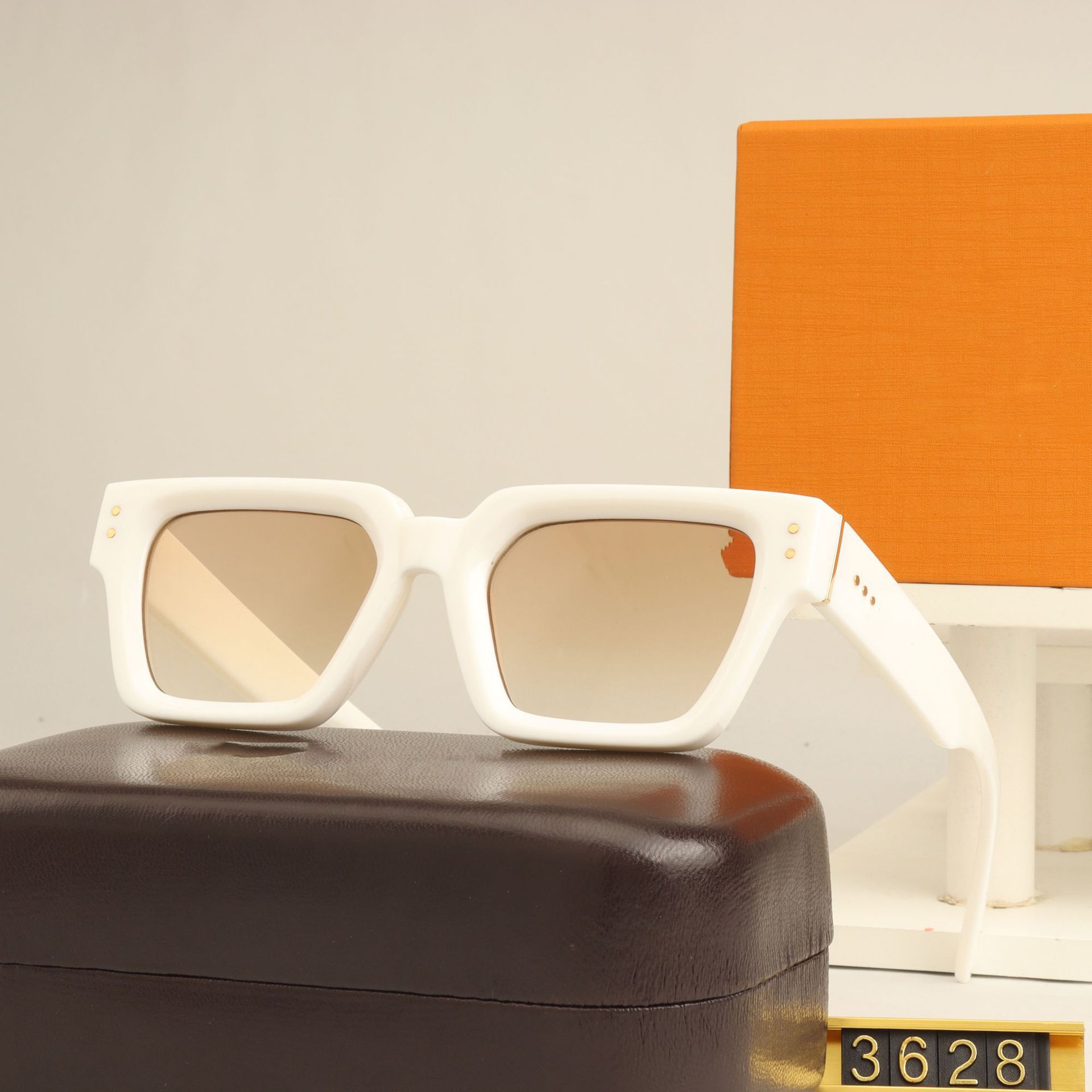 Óculos de sol femininos com logotipo personalizado, óculos de sol retrô, novos óculos de sol, marca de design