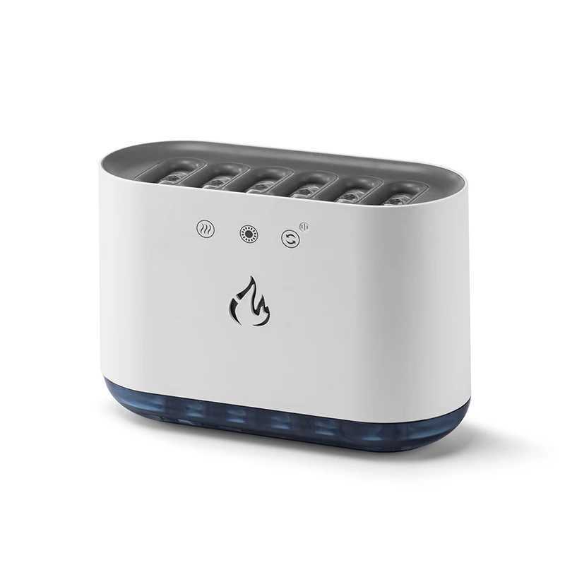 Humidificadores Venta caliente 6 agujeros Boquillas de pulverización Ritmo musical Luz de baile Dinámico 900 ml Aroma Aceite esencial Difusor H2o USB Humidificador de aire YQ240122