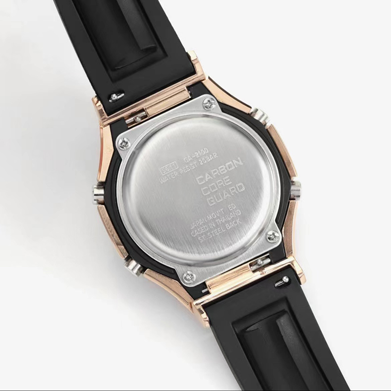 herenhorloge metalen horloges sfeervolle driedimensionale wijzerplaat buitensporten schokbestendig countdown stopwatch LED-lichtgevende en andere multifunctionele horloges.