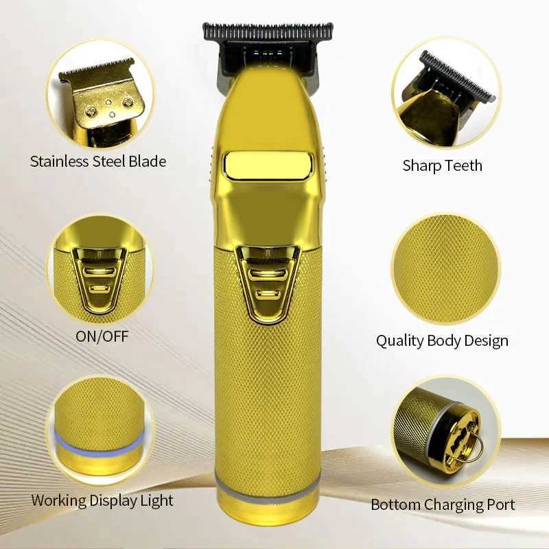 Машинки для стрижки волос Профессиональный триммер для волос для мужчин Парикмахерская аккумуляторная машинка для стрижки волос Беспроводная стрижка волос Мощная машина для стрижки волос Триммер для бороды
