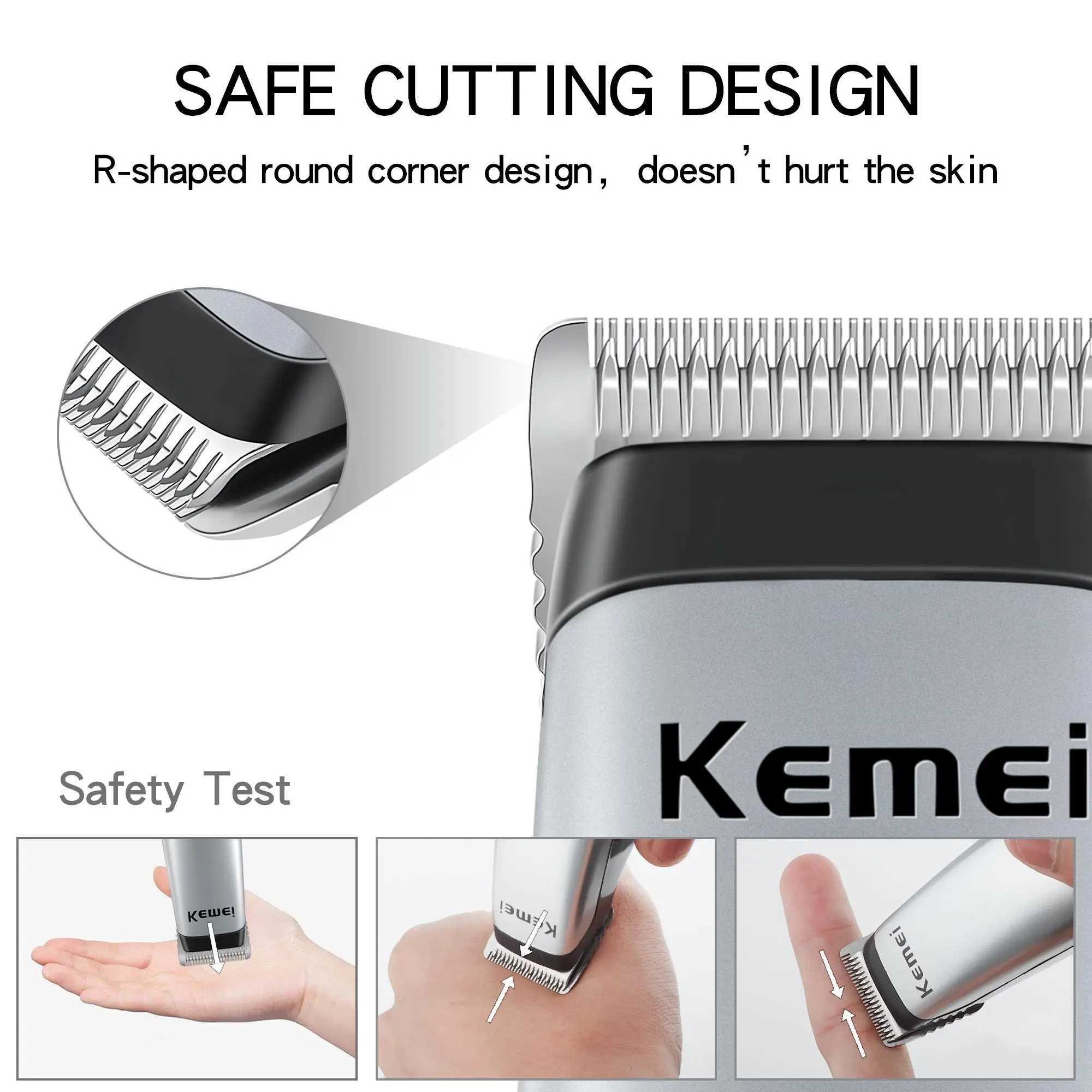 Hårklippare Kemei Mini Hair Clipper Professional Beard Hair Trimmer Hair Cutter Electric Hair Clipper Cutting Machine Remover KM-666