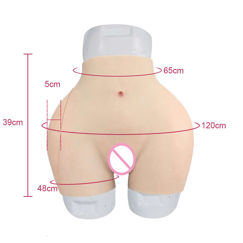 Costume Accessories Silicone Panty Fake Vagina Pants with Catheter Hip Thickened for Crossdresser Shemale Drag Queen Costumes Pussy Shorts