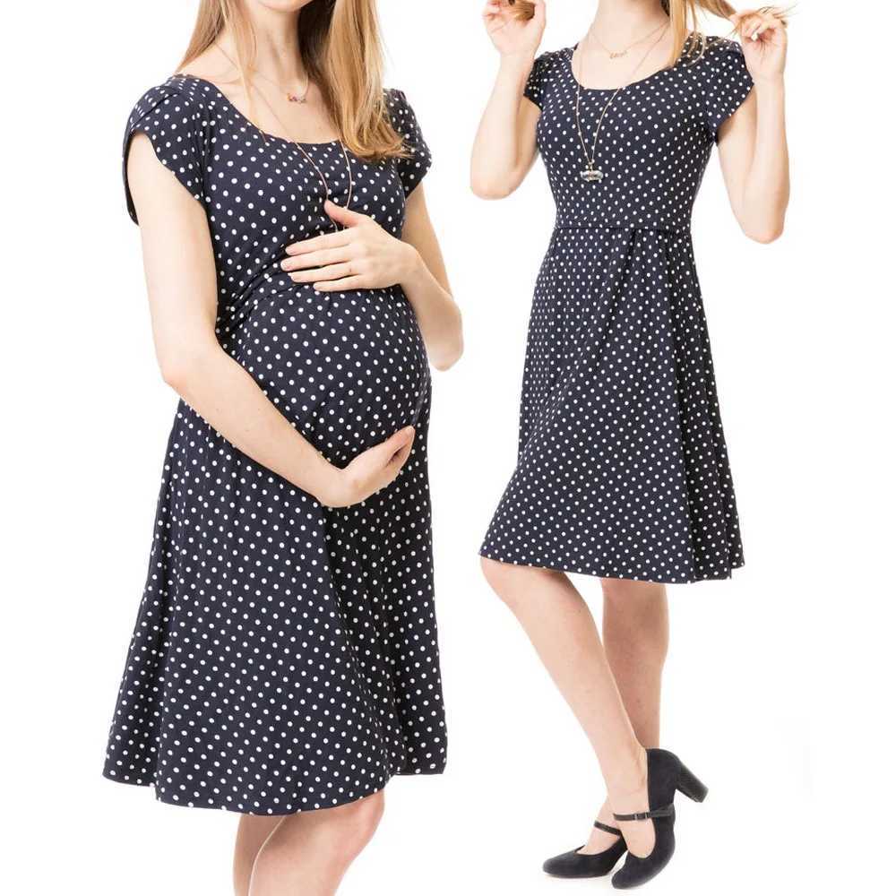 Sukienki macierzyńskie sukienki pielęgniarskie Baby Shower Karmienie piersią sukienka ciążowa Elegancka krótkie sleep Premama w ciąży sukienki vestido szatę femme 24412