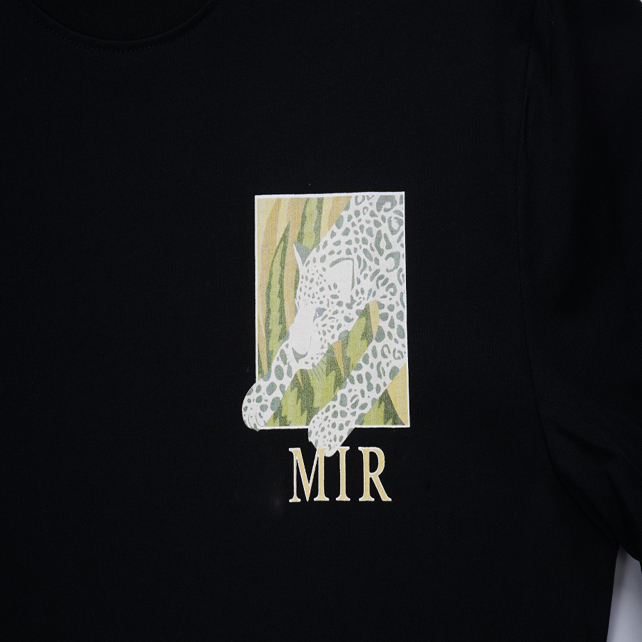 Herrskjorta designer t-shirt par sommar rund hals kort ärm rent bomullstyg bokstäver mönster tryck extra stor s-xxxl